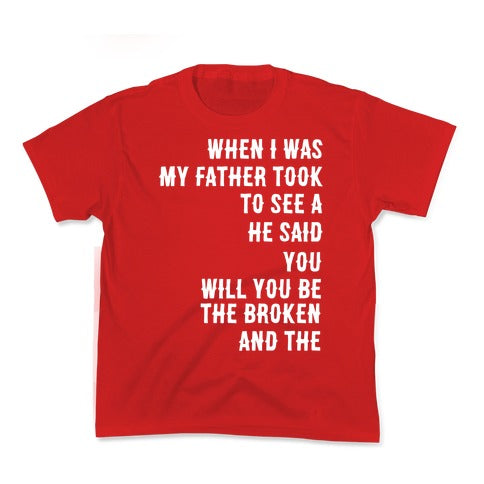 When I Was a Young Boy (1 of 2 pair) Kid's Tee